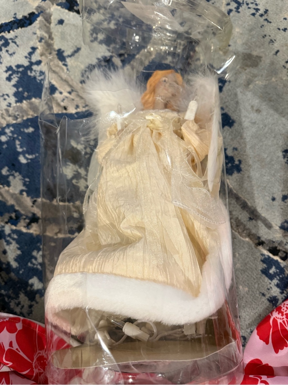 Kurt Adler 10 inch Ivory Angel Christmas Tree Topper